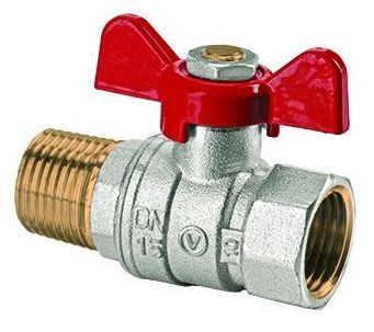 Kulový kohout ONYX 1" FM, motýl, plnoprůtočný s ucpávkou, 180°C, PN40
