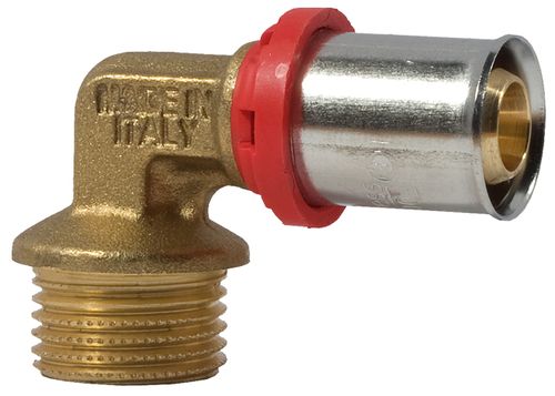 Koleno s vonkajším závitom 16x2 - 1/2" M