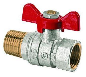 Kulový kohout ONYX 1" FM, motýl, plnoprůtočný s ucpávkou, 180°C, PN40