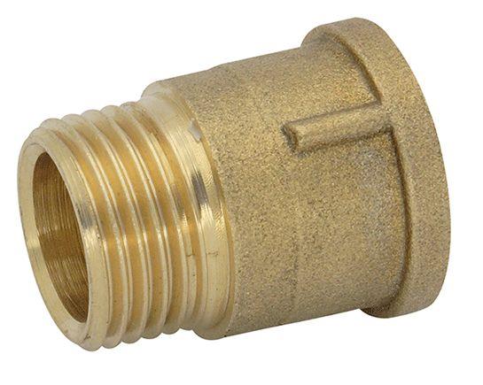 Predľženie 1/2"x10mm mosadz DN15x10